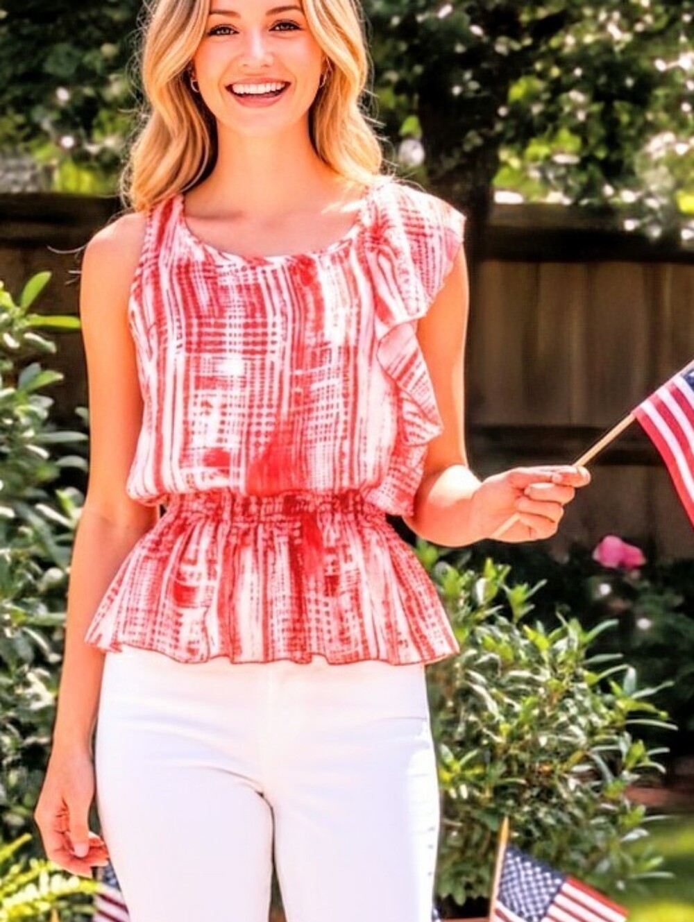 🌴 Sleeveless Color Swatch Top, Shirt, Blouse
